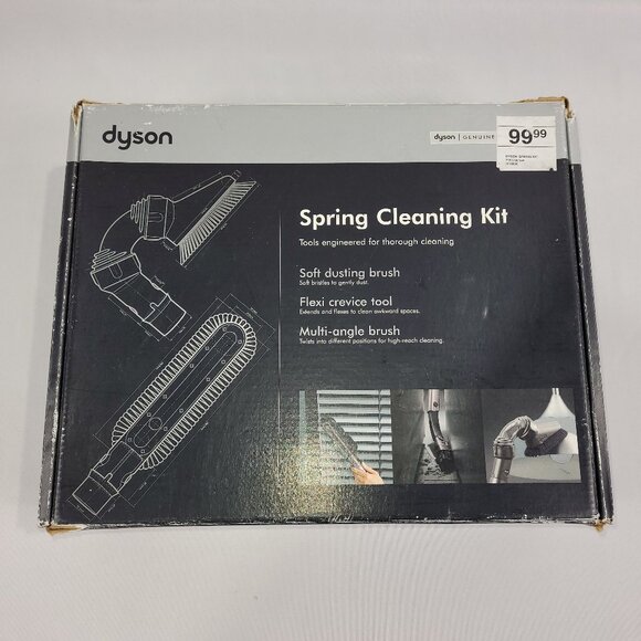 Dyson Spring Cleaning Kit Soft Dusting Brush Flexi Crevice Mult-Angle Attachment - Picture 1 of 2